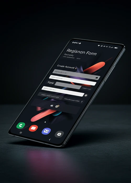 Screenshot der Gamefirst Casino mobilen Registrierungsformulare mit optimierten Eingabefeldern und Fortschrittsanzeige für schnelle Anmeldung.